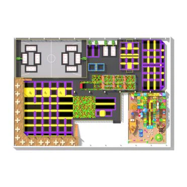점프 스포츠 트램 폴린 파크