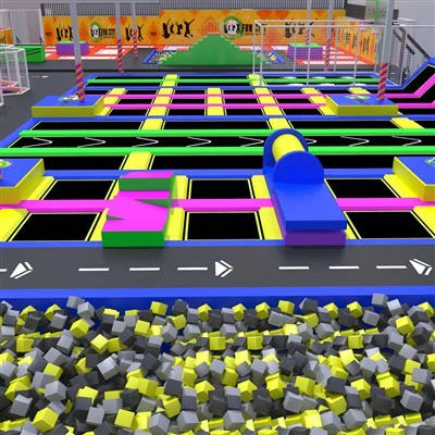 트램펄린 공원 공급업체는 메인 점프 트램펄린을 제공합니다